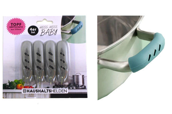 Set 4 mânere din silicon pentru oale