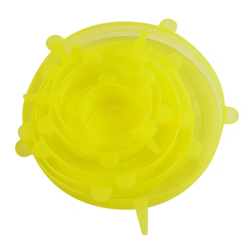 Set 6 capace elastice pentru alimente