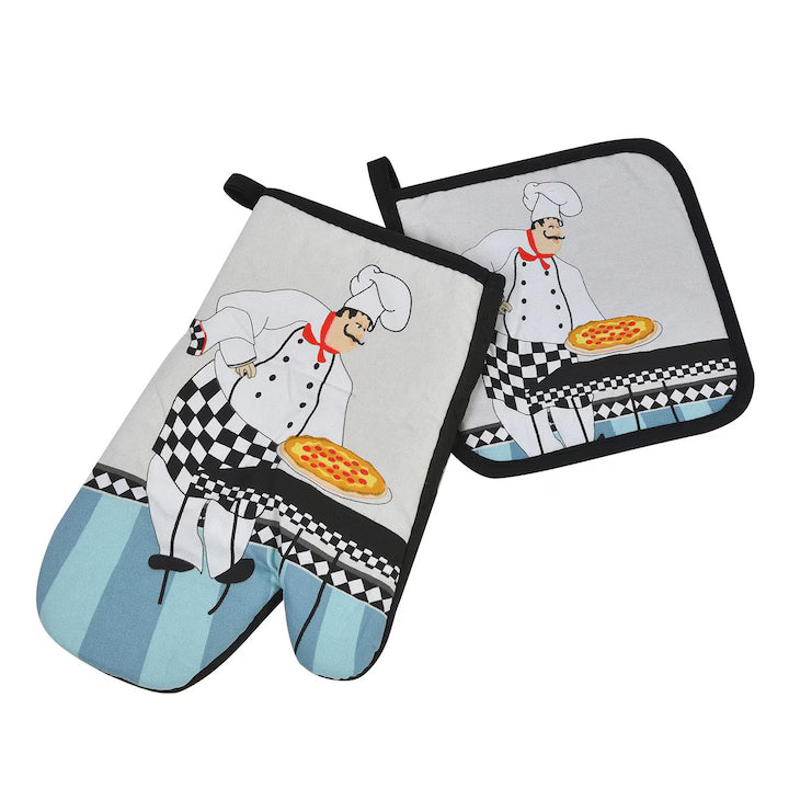 Set mănușă și pad pentru oale încinse