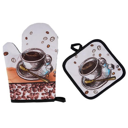 Set mănușă și pad pentru oale încinse