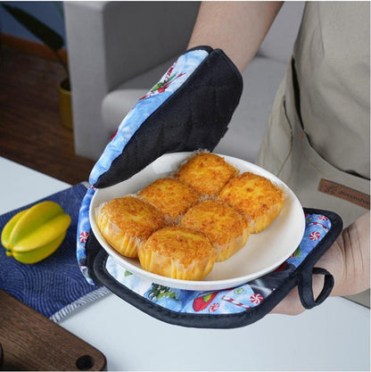 Set mănușă și pad pentru oale încinse