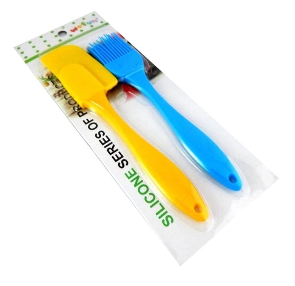 Set spatulă și pensulă din silicon