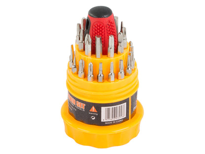 Șurubelnițe de precizie Torx, 31 buc, magnetice