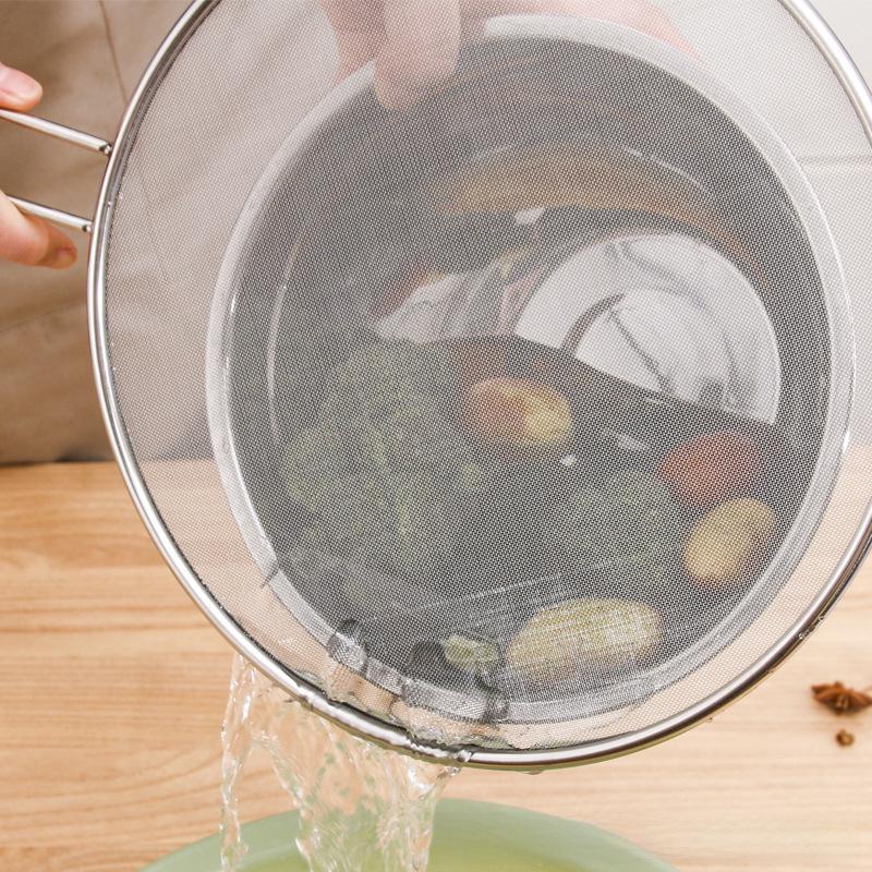 Sită plată de bucătărie din inox cu plasă fină