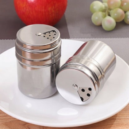 Set 2 solnițe de condimente din inox