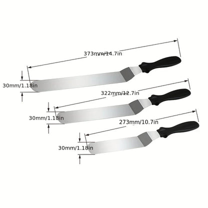 Spatulă din oțel inoxidabil pentru ornare glazură