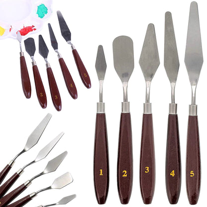 Set 5 spatule de vopsit sau pictat