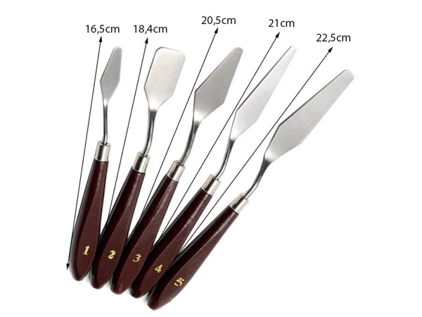 Set 5 spatule de vopsit sau pictat