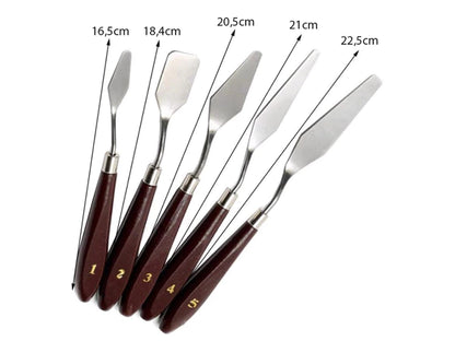 Set 5 spatule de vopsit sau pictat