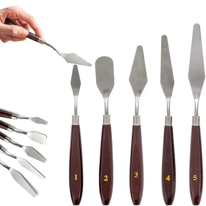 Set 5 spatule de vopsit sau pictat
