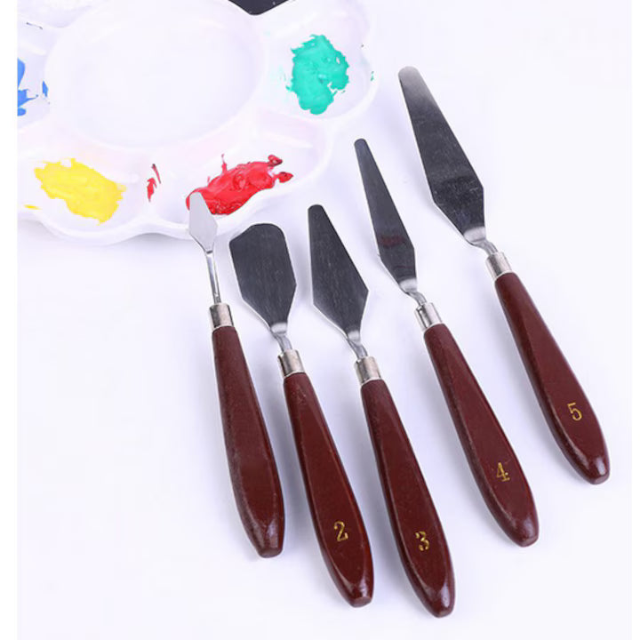 Set 5 spatule de vopsit sau pictat