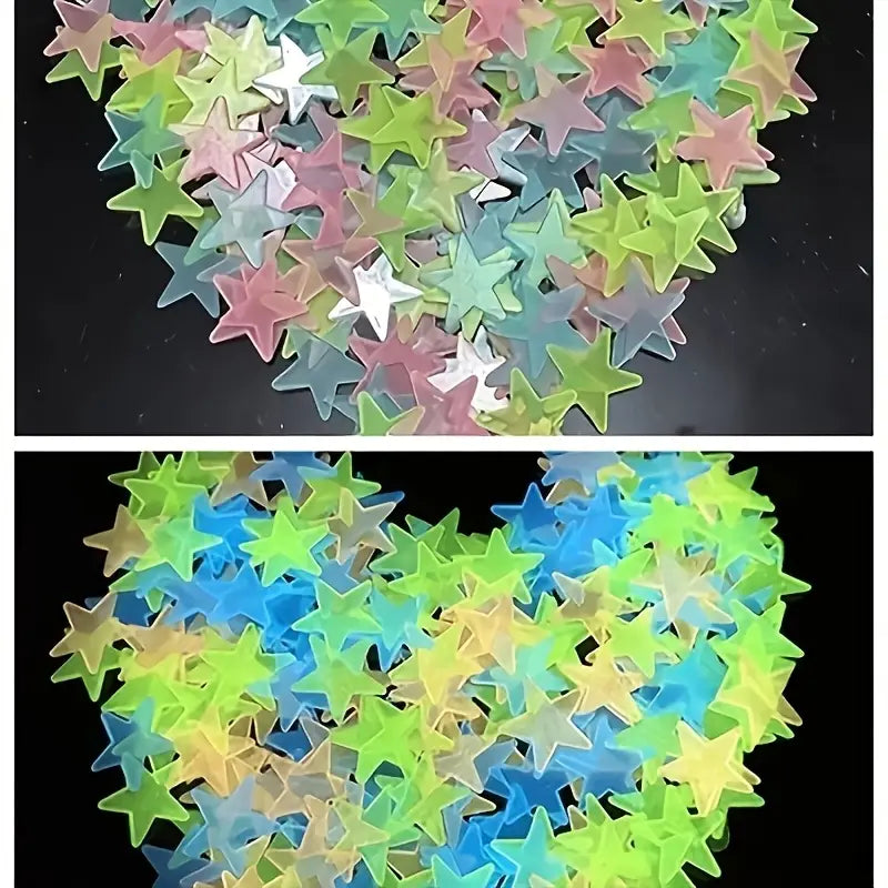 Set 100 stele fosforescente