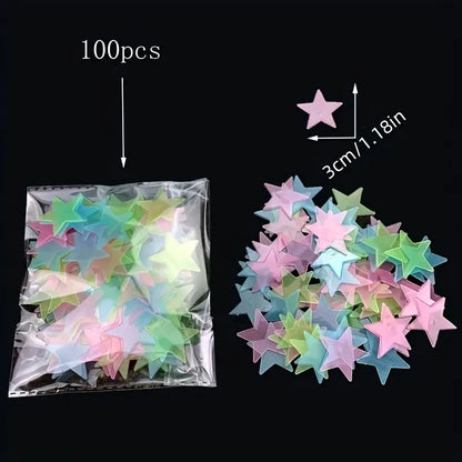 Set 100 stele fosforescente