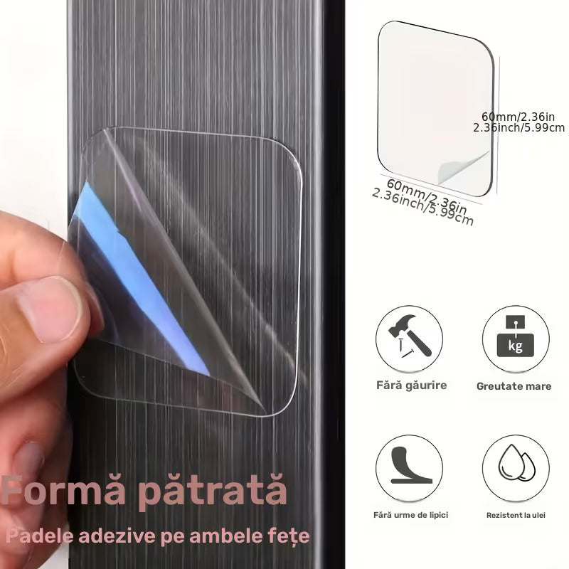 Stickere puternice dublu-adezive, 50 bucăți
