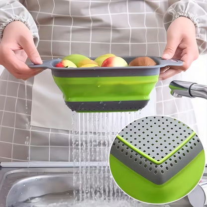 Strecurătoare pliabilă din silicon cu mânere