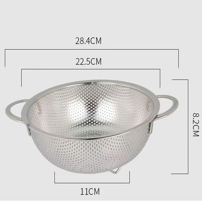 Strecurătoare din oțel cu mânere, diametru 28 cm
