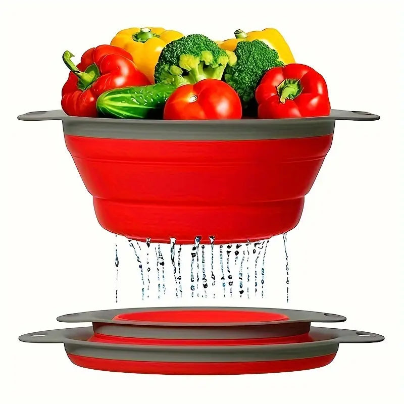 Strecurătoare pliabilă din silicon cu mânere