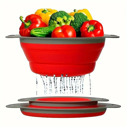 Strecurătoare pliabilă din silicon cu mânere