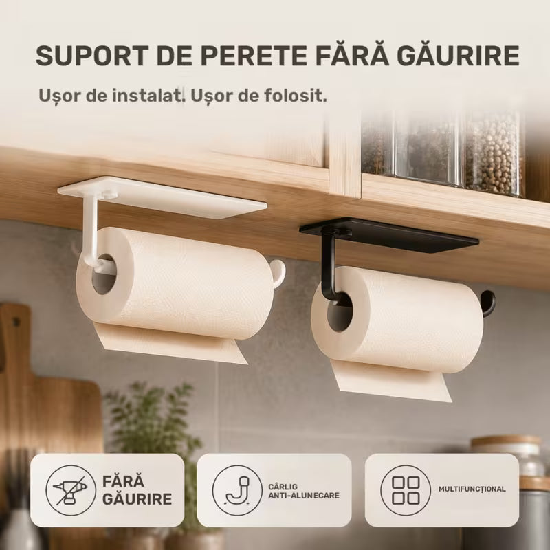 Suport pentru prosoape cu montare sub dulap