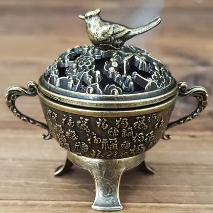 Suport tămâie din alamă cu model oriental