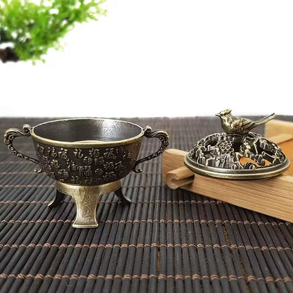 Suport tămâie din alamă cu model oriental