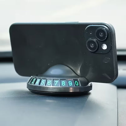 Suport auto 2-în-1 cu afișare număr de telefon