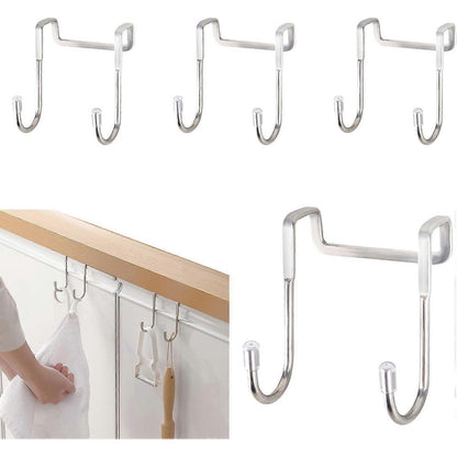 Cârlig suport ușă din inox, design dublu