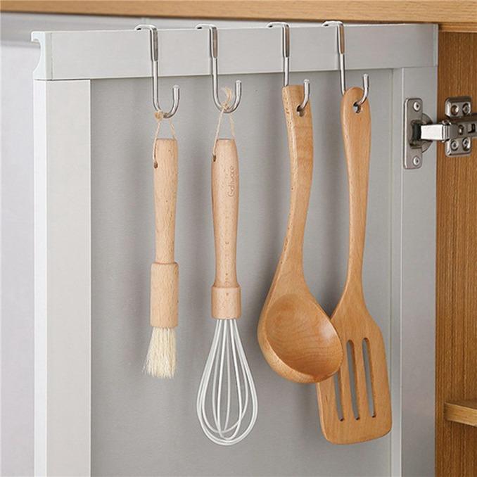 Cârlig suport ușă din inox, design dublu