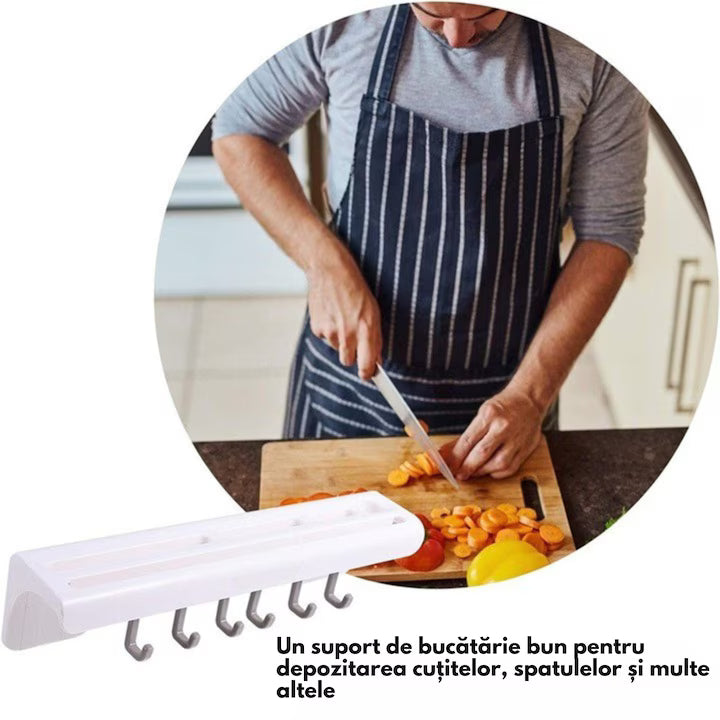 Suport de cuțite montat pe perete