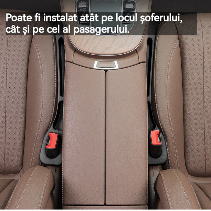 Suport pentru scaune auto cu depozitare, universal