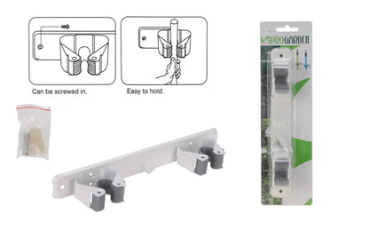 Suport de perete pentru mături din 2 cleme