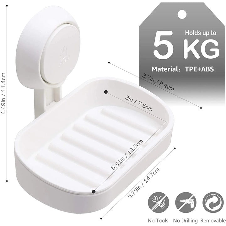 Suport săpun cu prindere prin ventuză