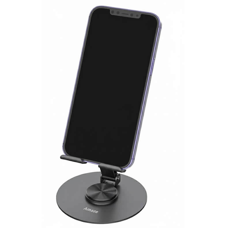 Suport telefon din metal, pliabil la 360°