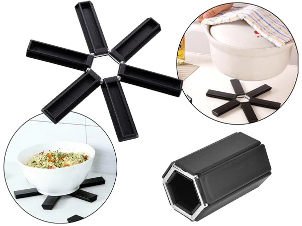 Set 2 suporturi pliabile pentru oale și tigăi, 19 cm