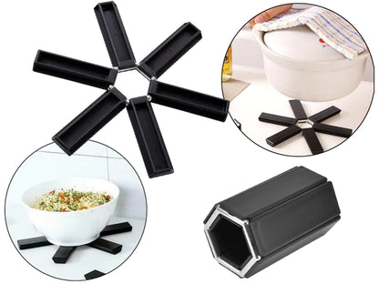 Set 2 suporturi pliabile pentru oale și tigăi, 19 cm