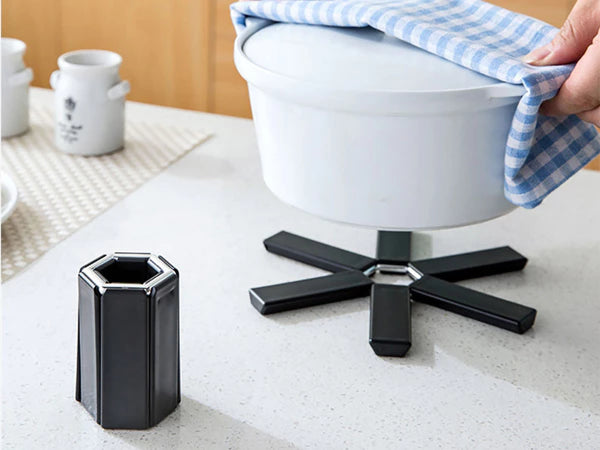 Set 2 suporturi pliabile pentru oale și tigăi, 19 cm