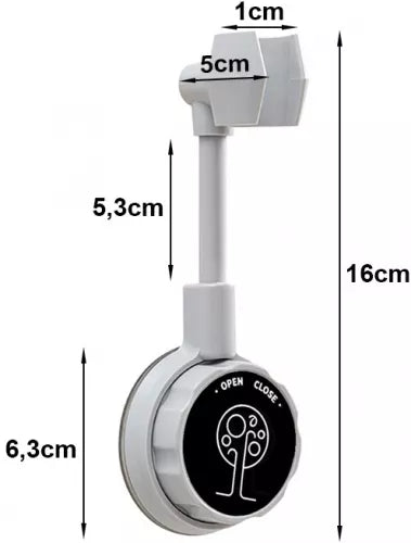 Suport cu ventuză pentru capul de duș