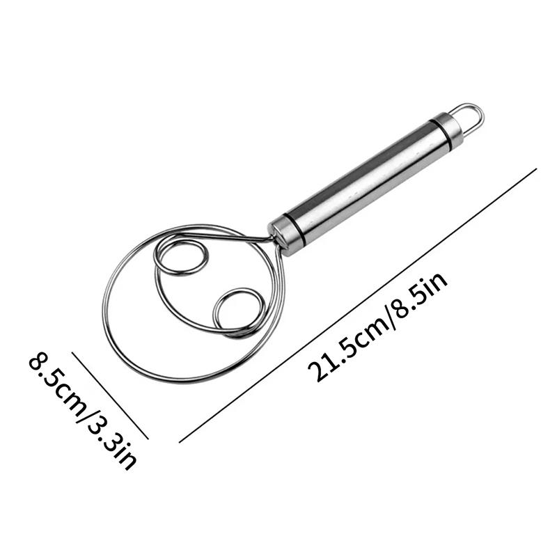 Tel manual din inox pentru aluat stil danez