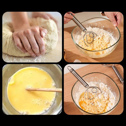 Tel manual din inox pentru aluat stil danez