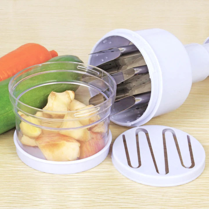 Tocător manual rotativ de legume