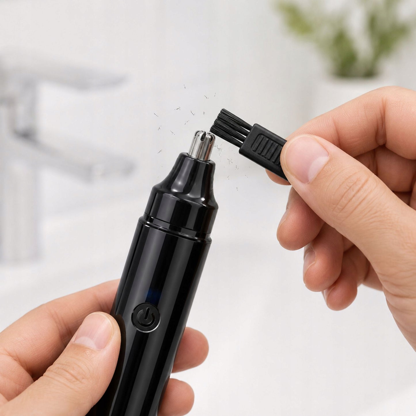 Trimer electric pentru nas și urechi, reîncărcabil prin USB
