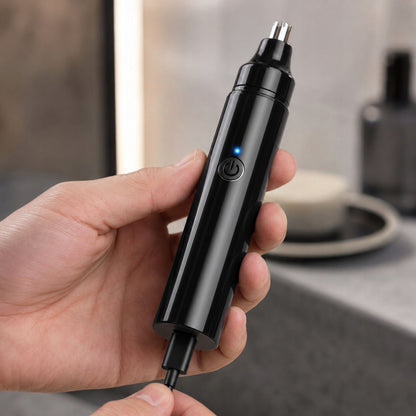 Trimer electric pentru nas și urechi, reîncărcabil prin USB