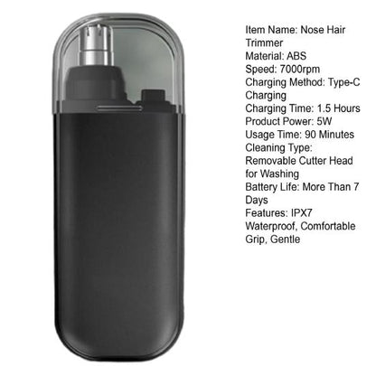 Aparat de tuns reîncărcabil USB pentru nas și urechi