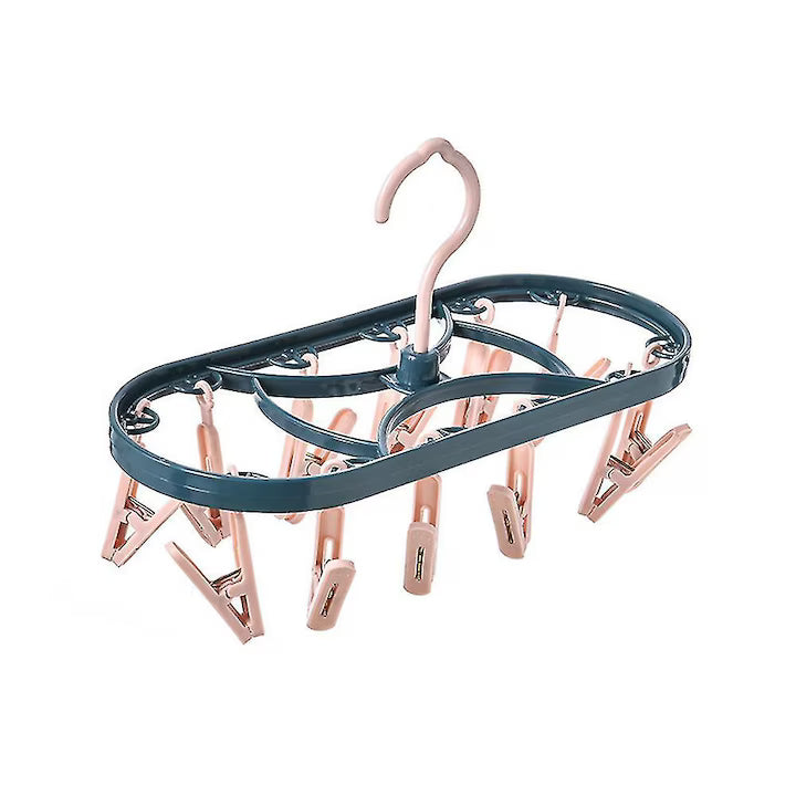 Uscător de rufe cu cârlige, rotire 360 grade