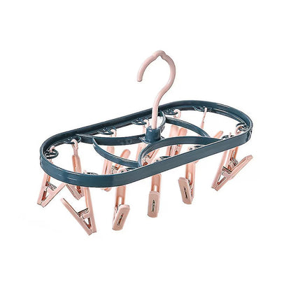 Uscător de rufe cu cârlige, rotire 360 grade