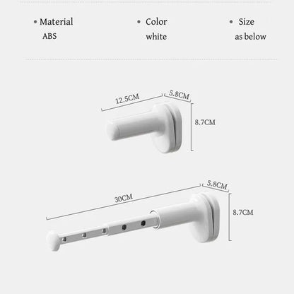 Uscător de rufe telescopic, tip cuier, 12,5-30 cm