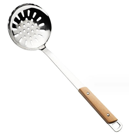 Paletă mare de gătit cu mâner din lemn